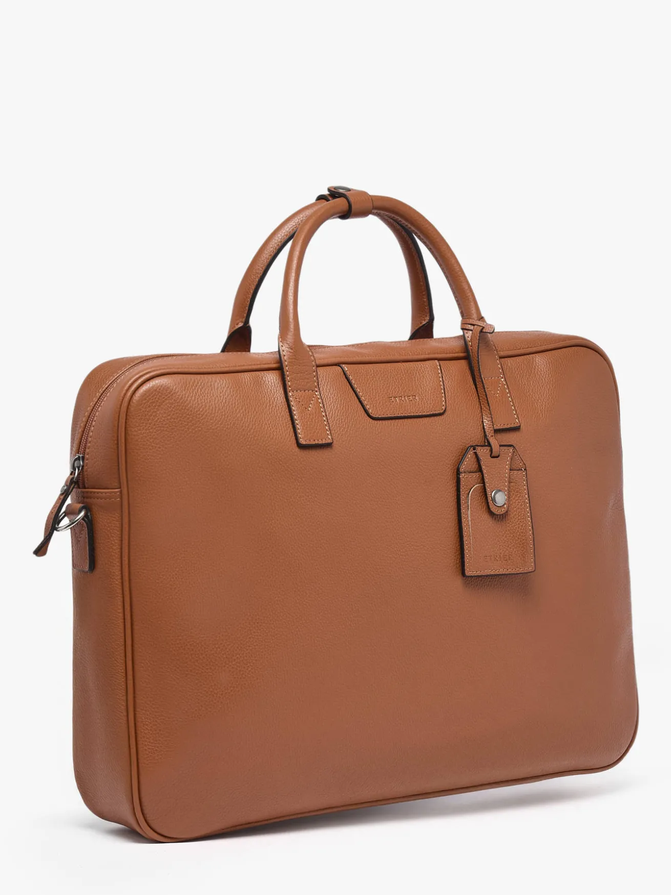 Porte documents Flandres (main) 1 compartiment + PC 17" cuir ETRIER