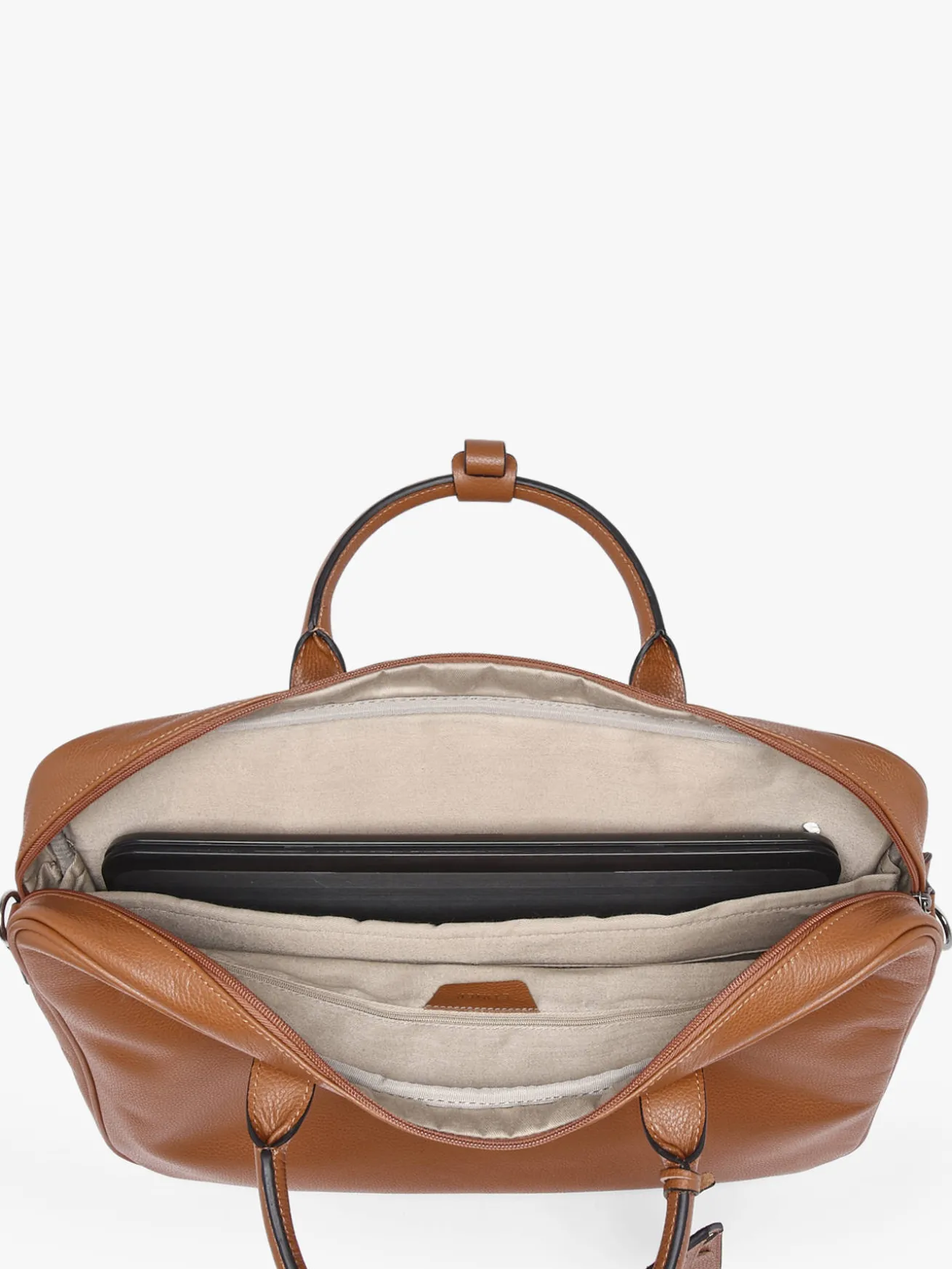 Porte documents Flandres (main) 1 compartiment + PC 17" cuir ETRIER