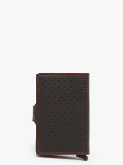 Porte-cartes cuir perforé SECRID