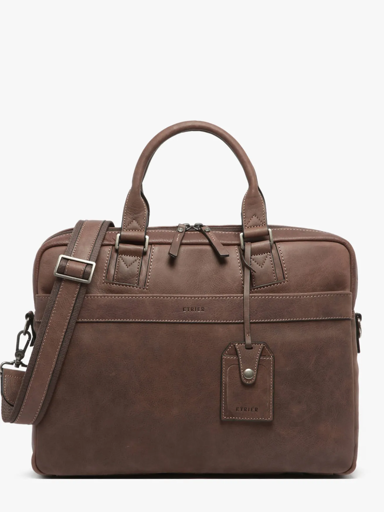 Porte-documents Spider 2 compartiments + PC 15'' cuir ETRIER