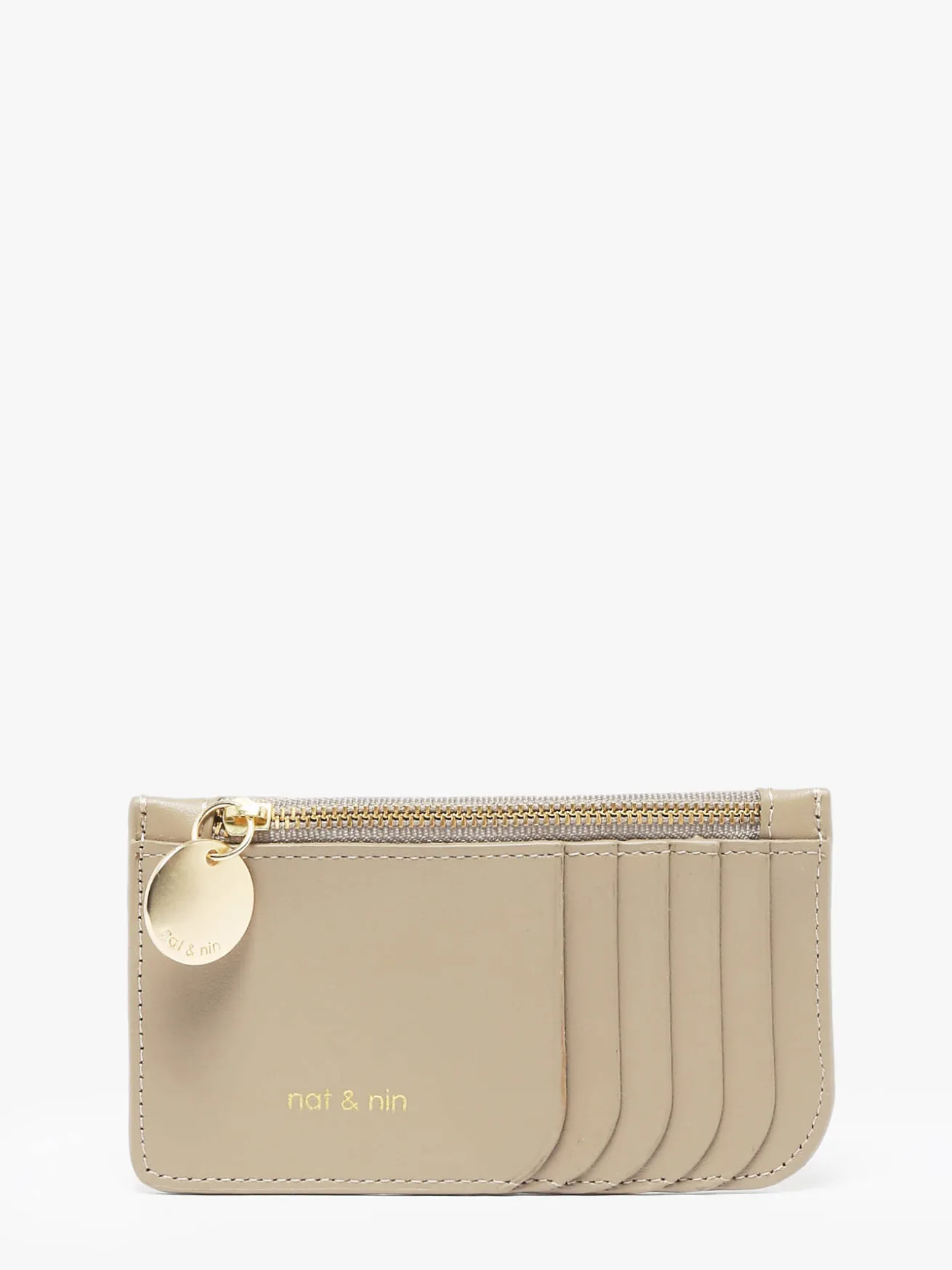 Porte-monnaie Alix cuir NAT ET NIN