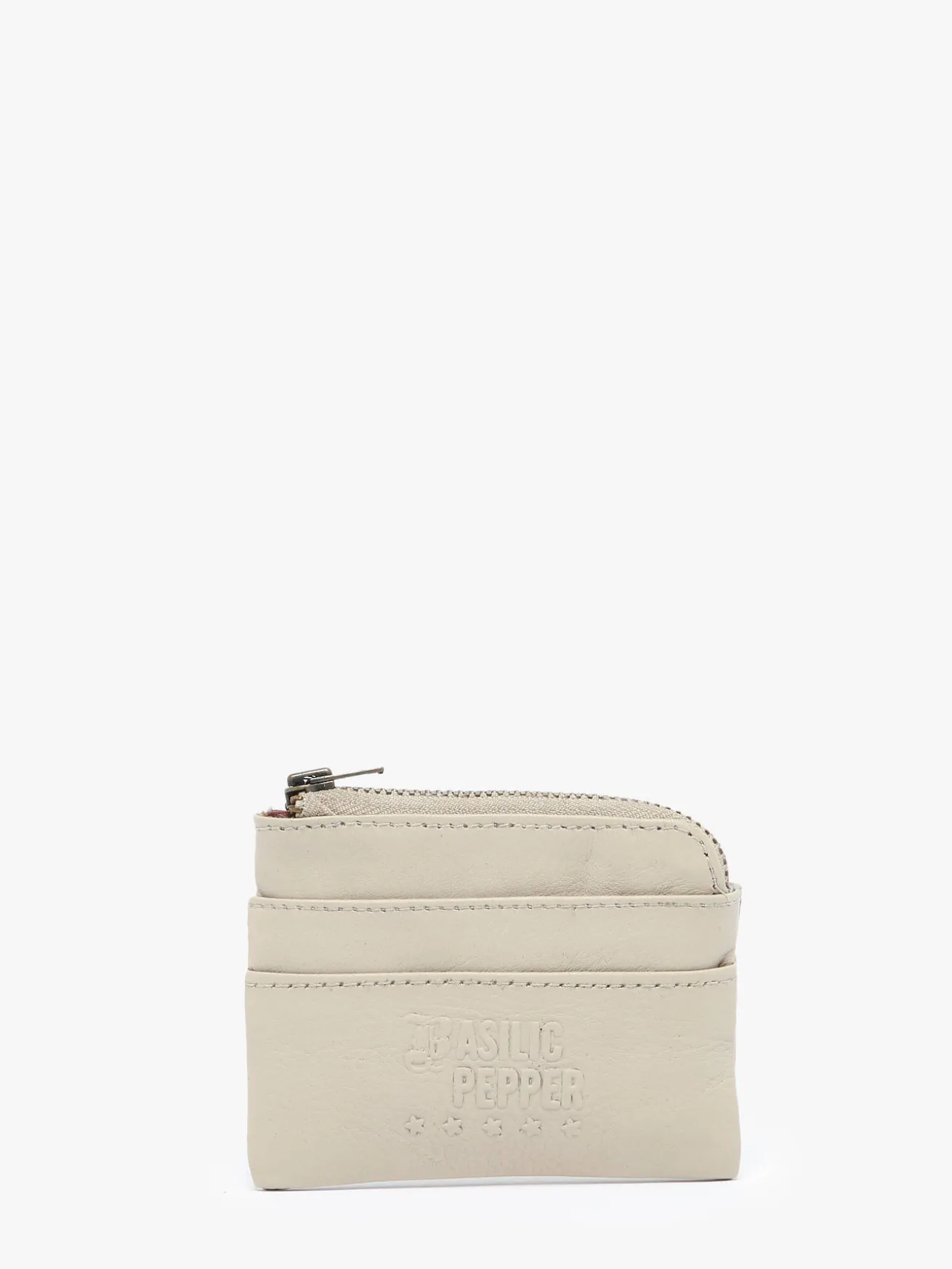 Porte-monnaie cuir BASILIC PEPPER