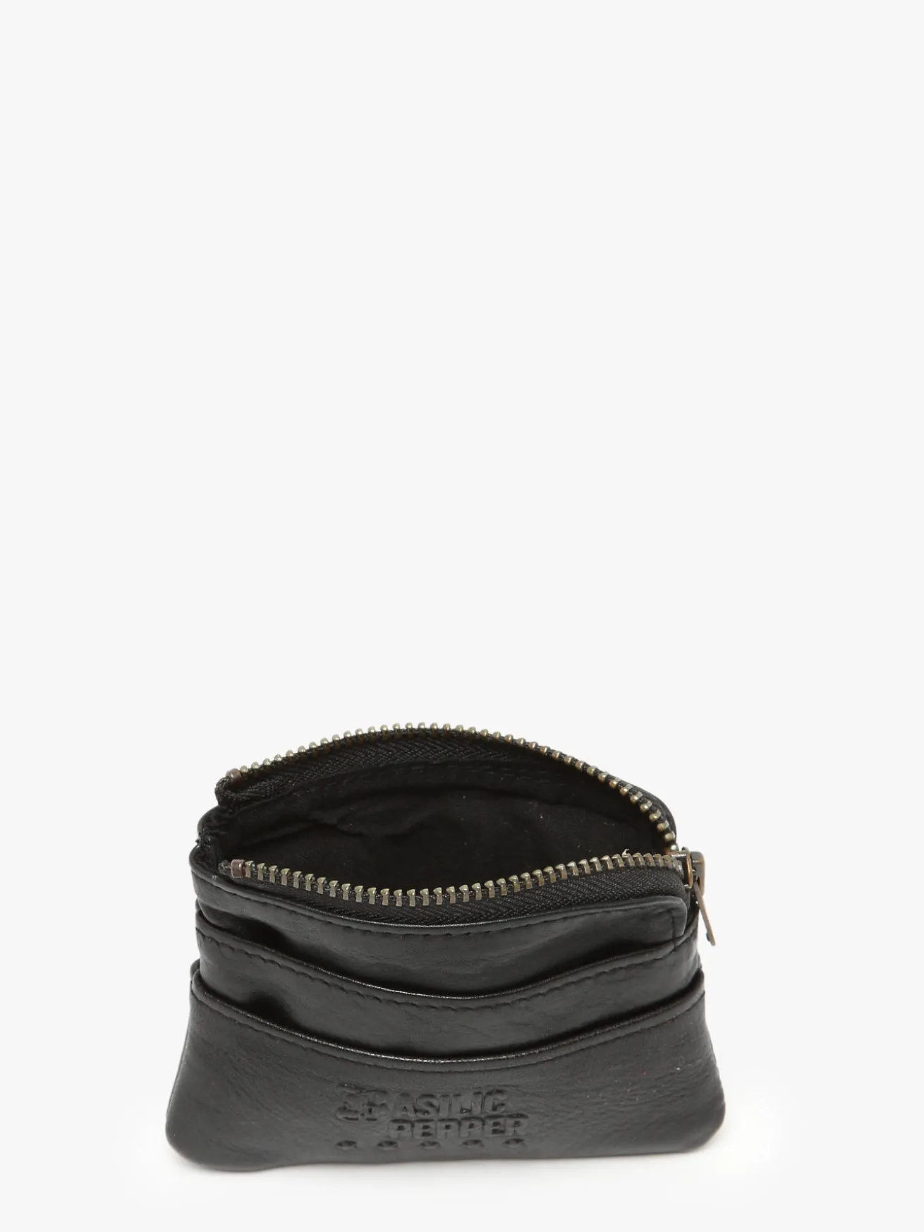 Porte-monnaie cuir BASILIC PEPPER