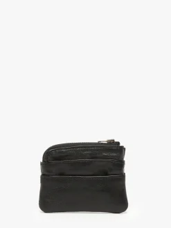 Porte-monnaie cuir BASILIC PEPPER