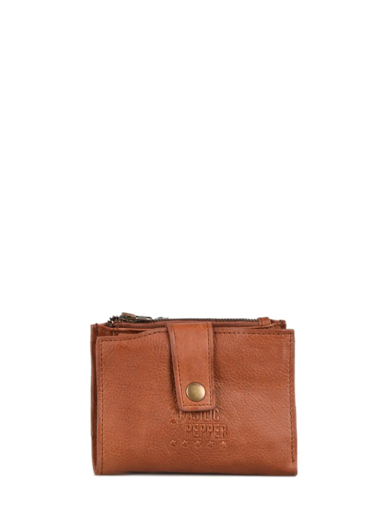 Porte-monnaie porte-cartes cuir BASILIC PEPPER
