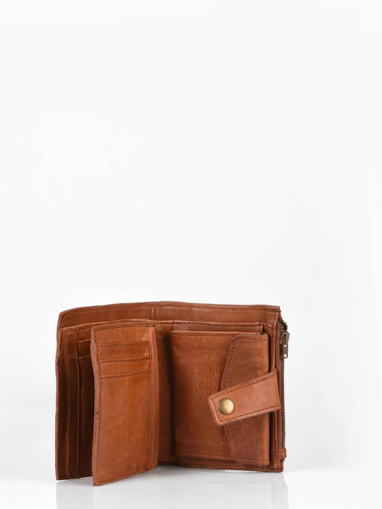 Porte-monnaie porte-cartes cuir BASILIC PEPPER