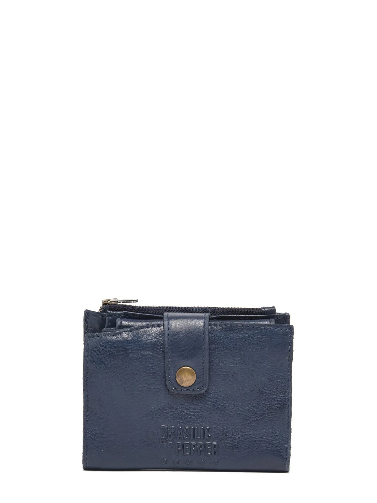 Porte-monnaie porte-cartes cuir BASILIC PEPPER