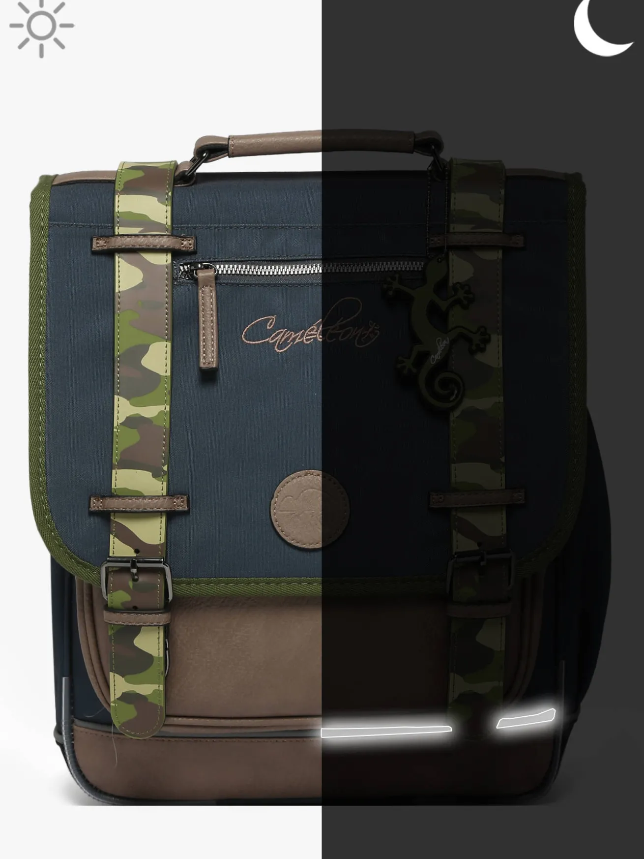 Sac à dos Vintage Urban 2 compartiments CAMELEON