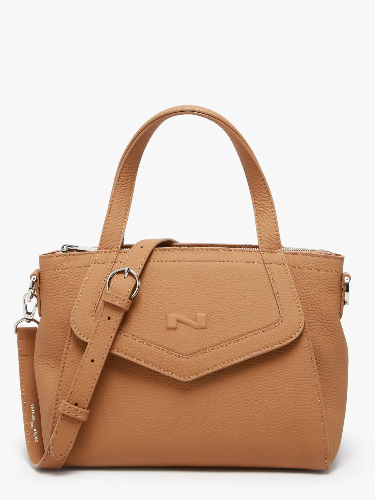 Sac à main Cacao cuir NATHAN BAUME