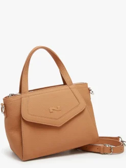 Sac à main Cacao cuir NATHAN BAUME