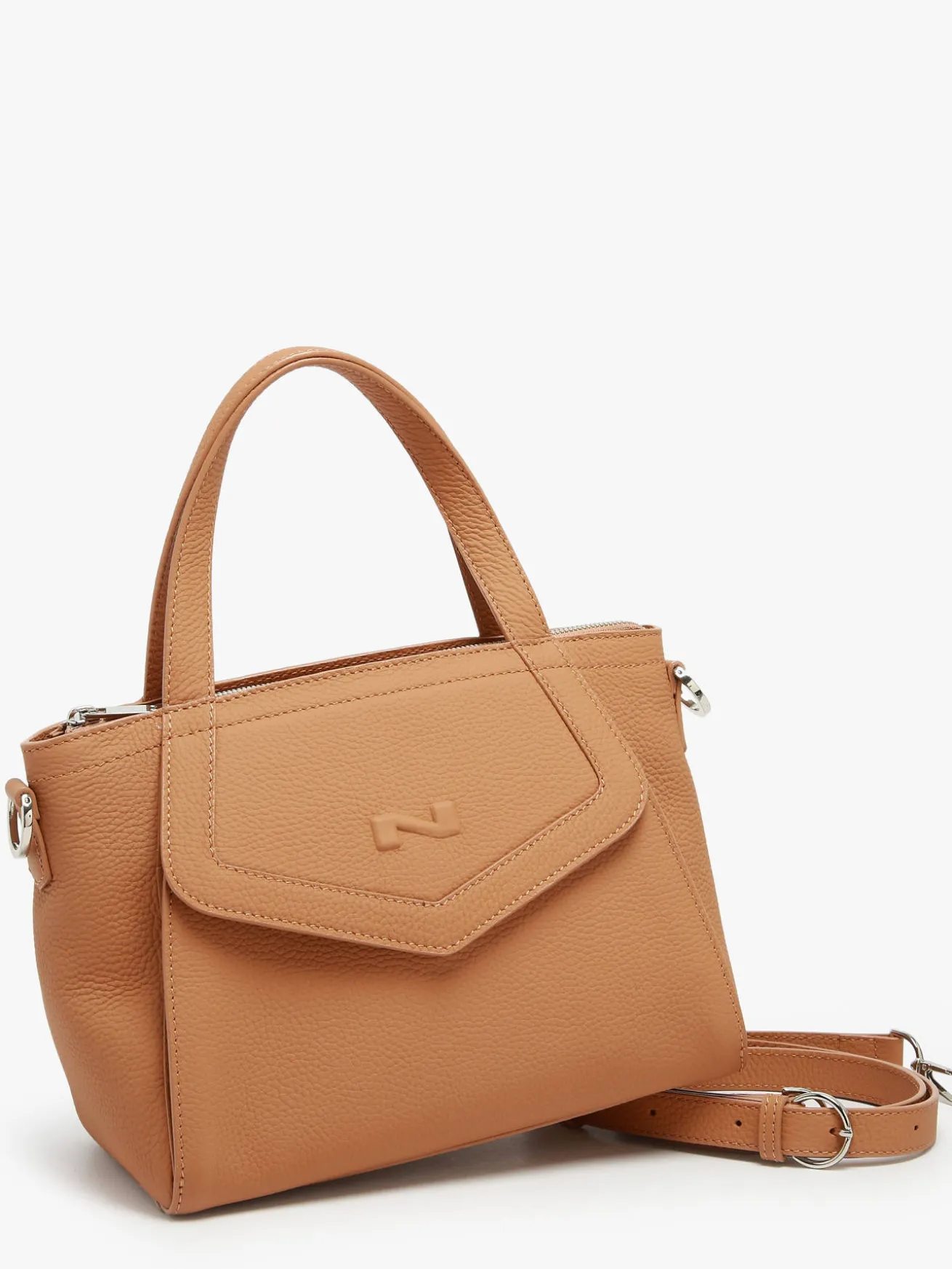 Sac à main Cacao cuir NATHAN BAUME