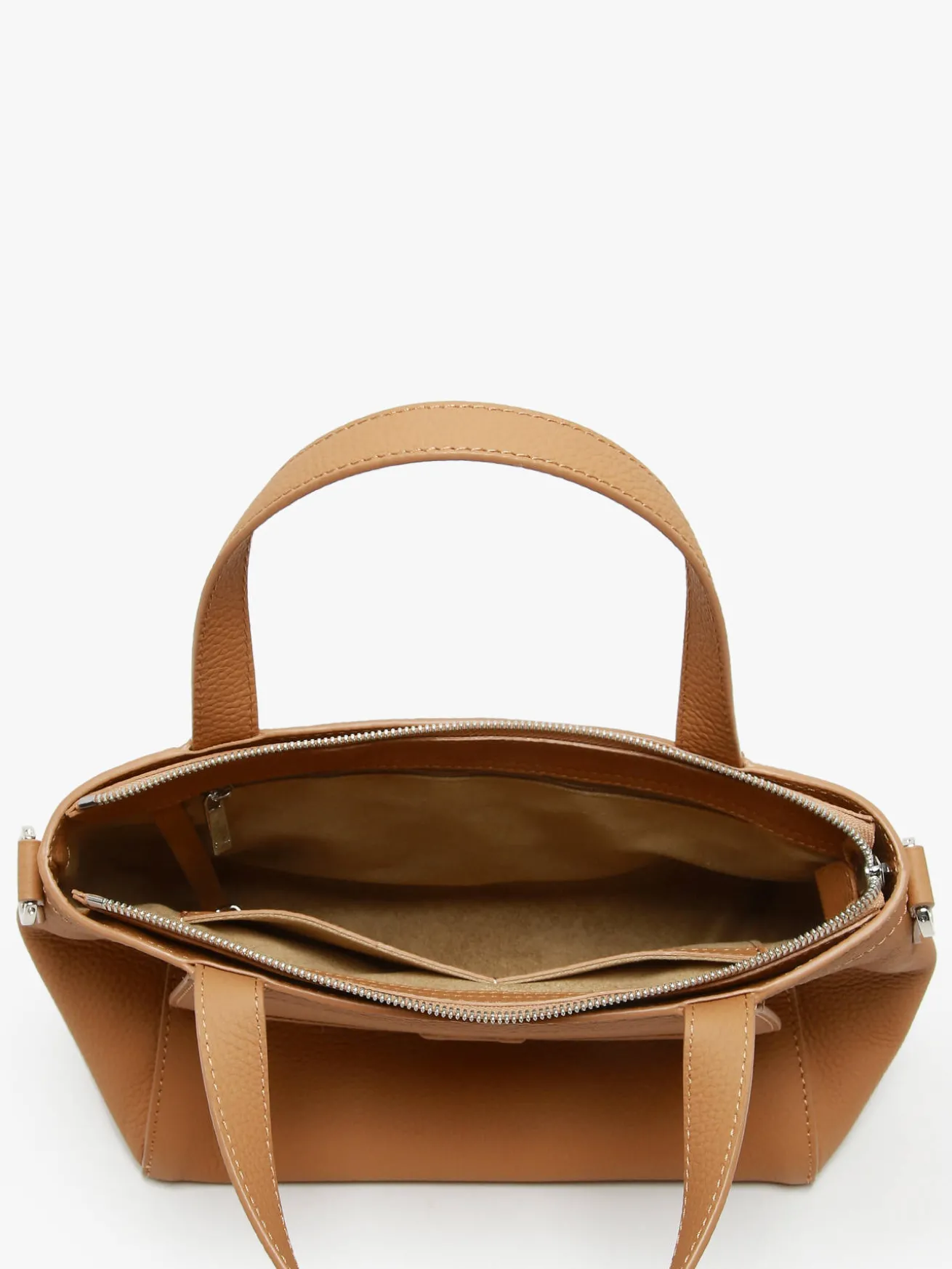 Sac à main Cacao cuir NATHAN BAUME