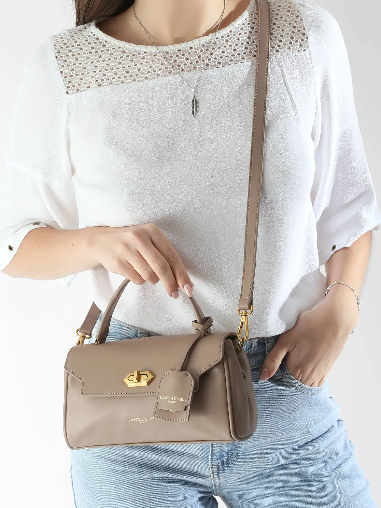 sac à main Donna grace cuir LANCASTER