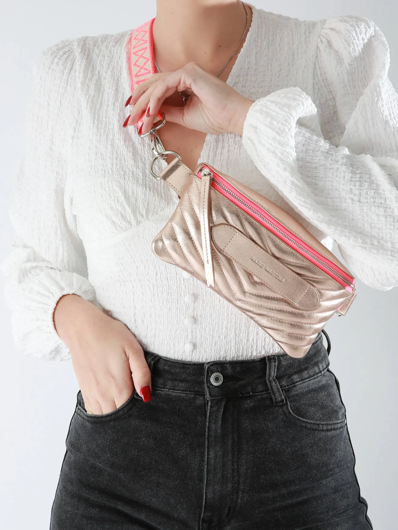 Sac banane Coachella Metallic cuir MARIE MARTENS