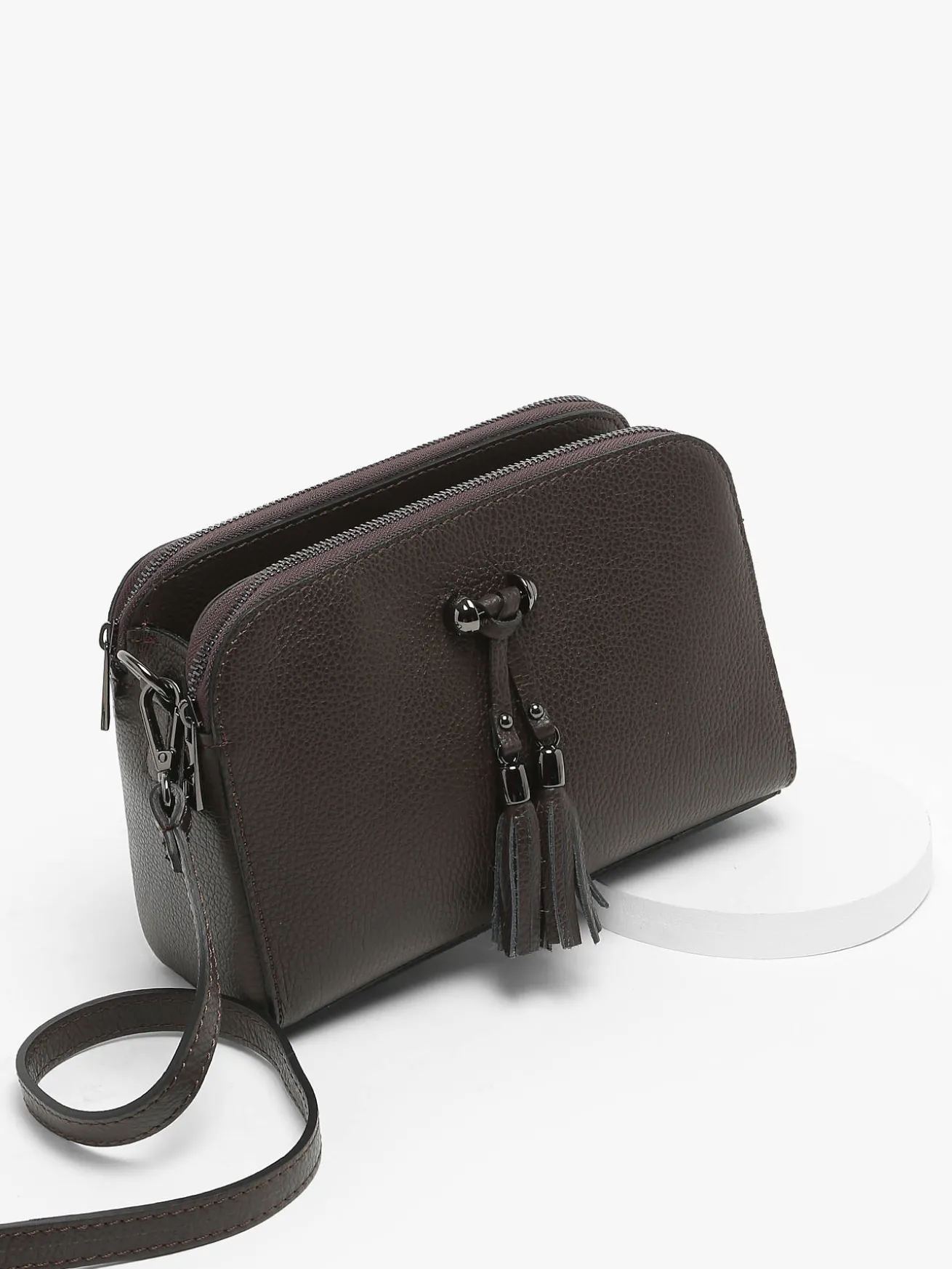 SAC BANDOULIERE Caviar cuir MILANO