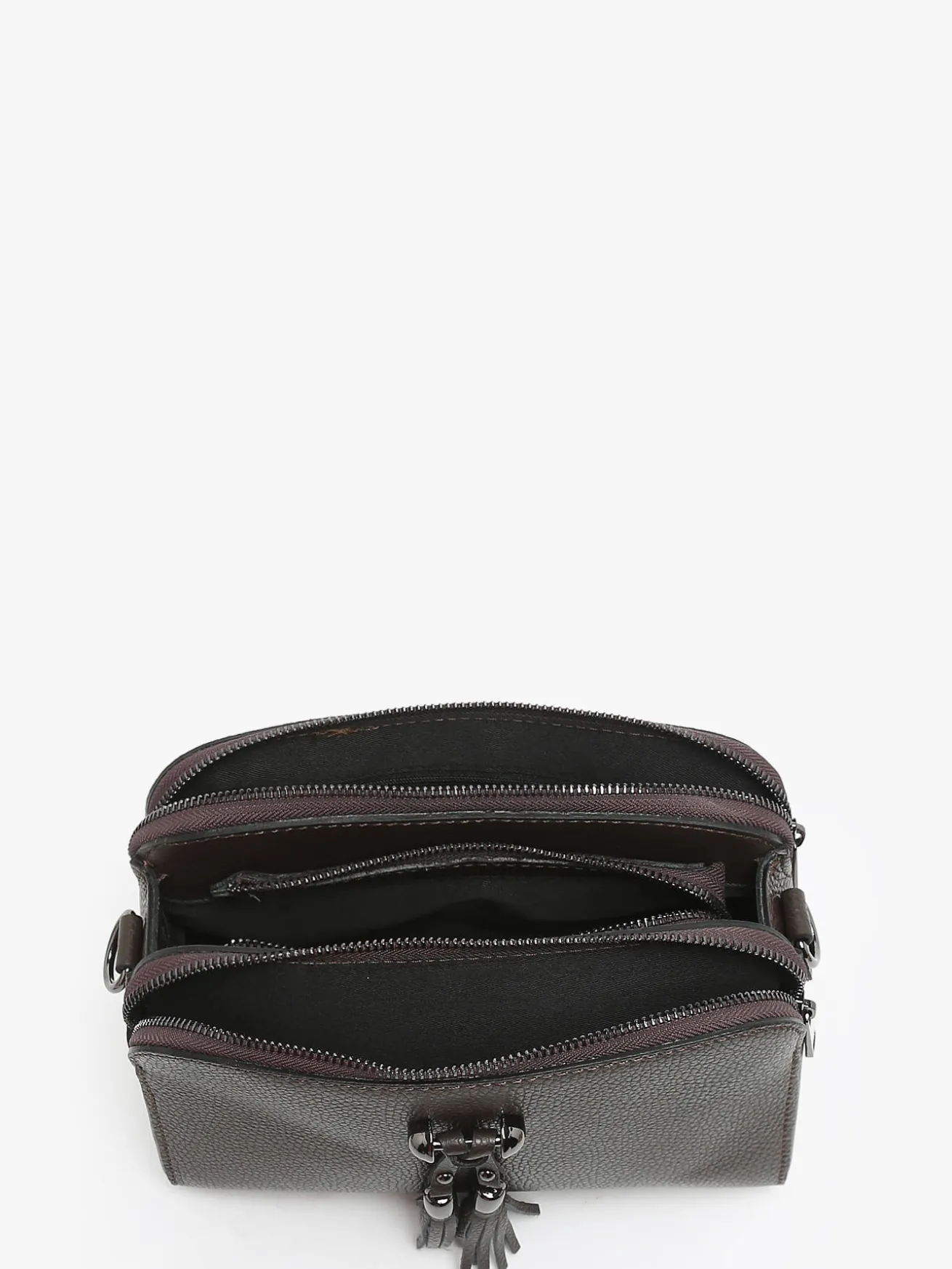 SAC BANDOULIERE Caviar cuir MILANO