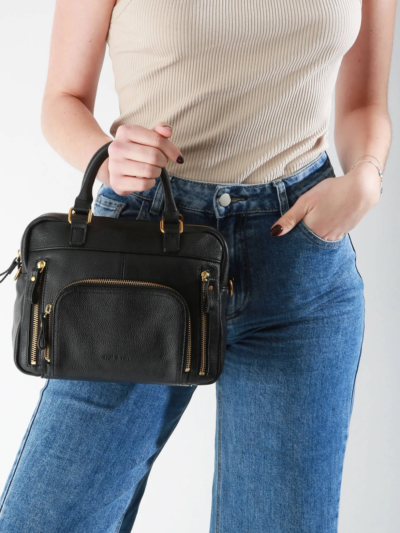 Sac bandoulière Baby Macy cuir NAT ET NIN