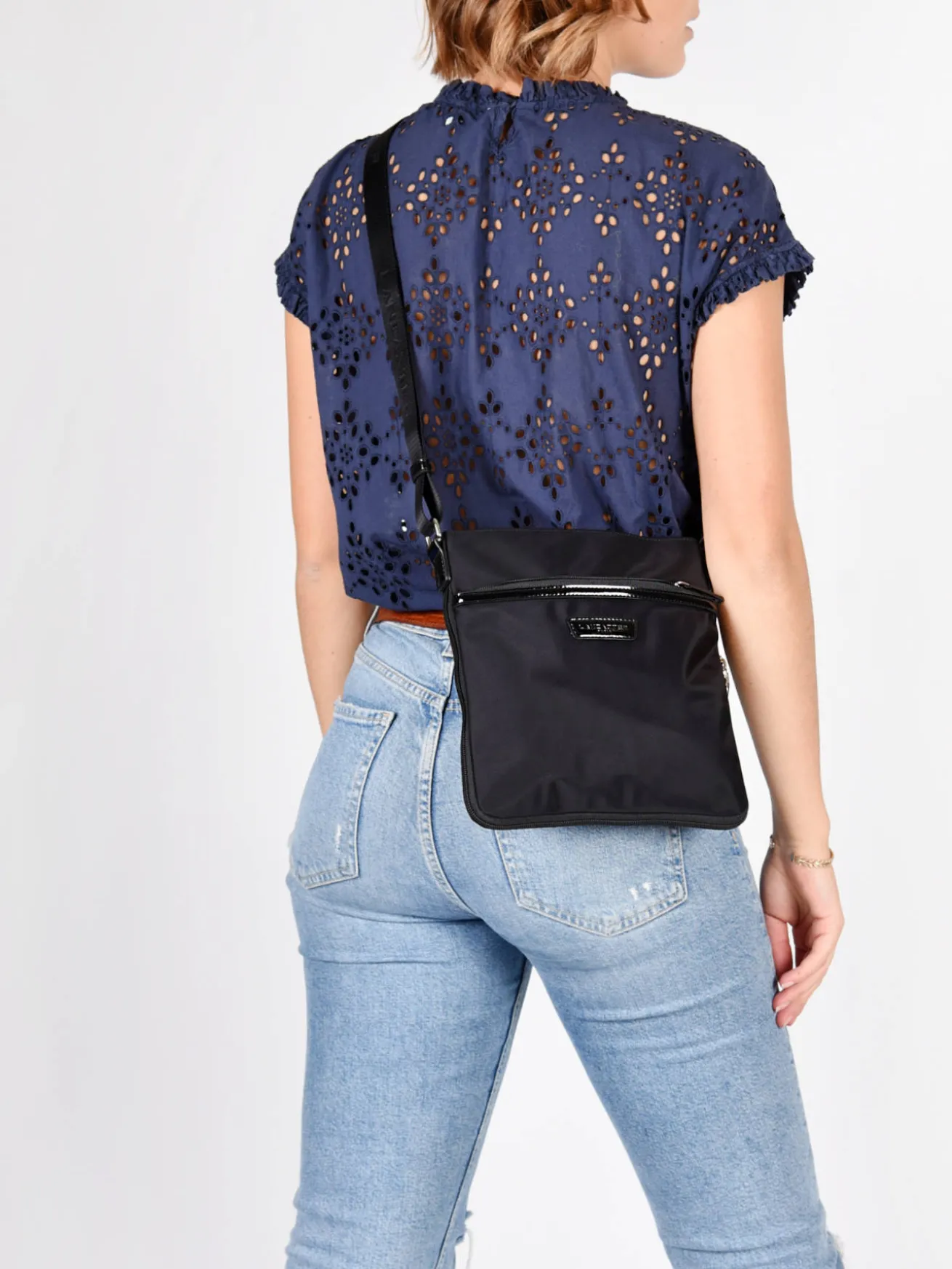 Sac bandoulière Basic vernis LANCASTER