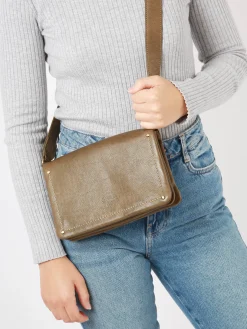 Sac bandoulière Boston cuir BASILIC PEPPER