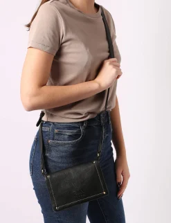 Sac bandoulière Boston cuir BASILIC PEPPER
