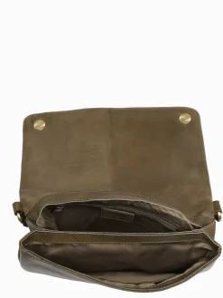 Sac bandoulière Boston cuir BASILIC PEPPER