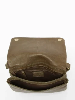 Sac bandoulière Boston cuir BASILIC PEPPER