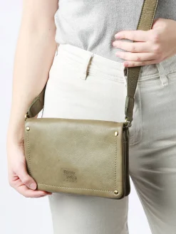 Sac bandoulière Boston cuir BASILIC PEPPER