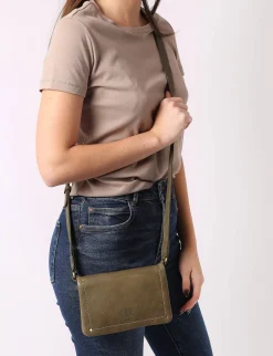 Sac bandoulière Boston cuir BASILIC PEPPER