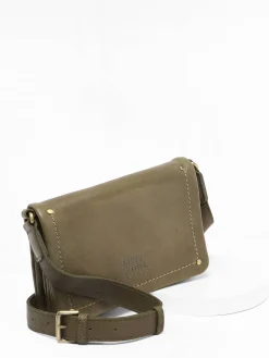 Sac bandoulière Boston cuir BASILIC PEPPER