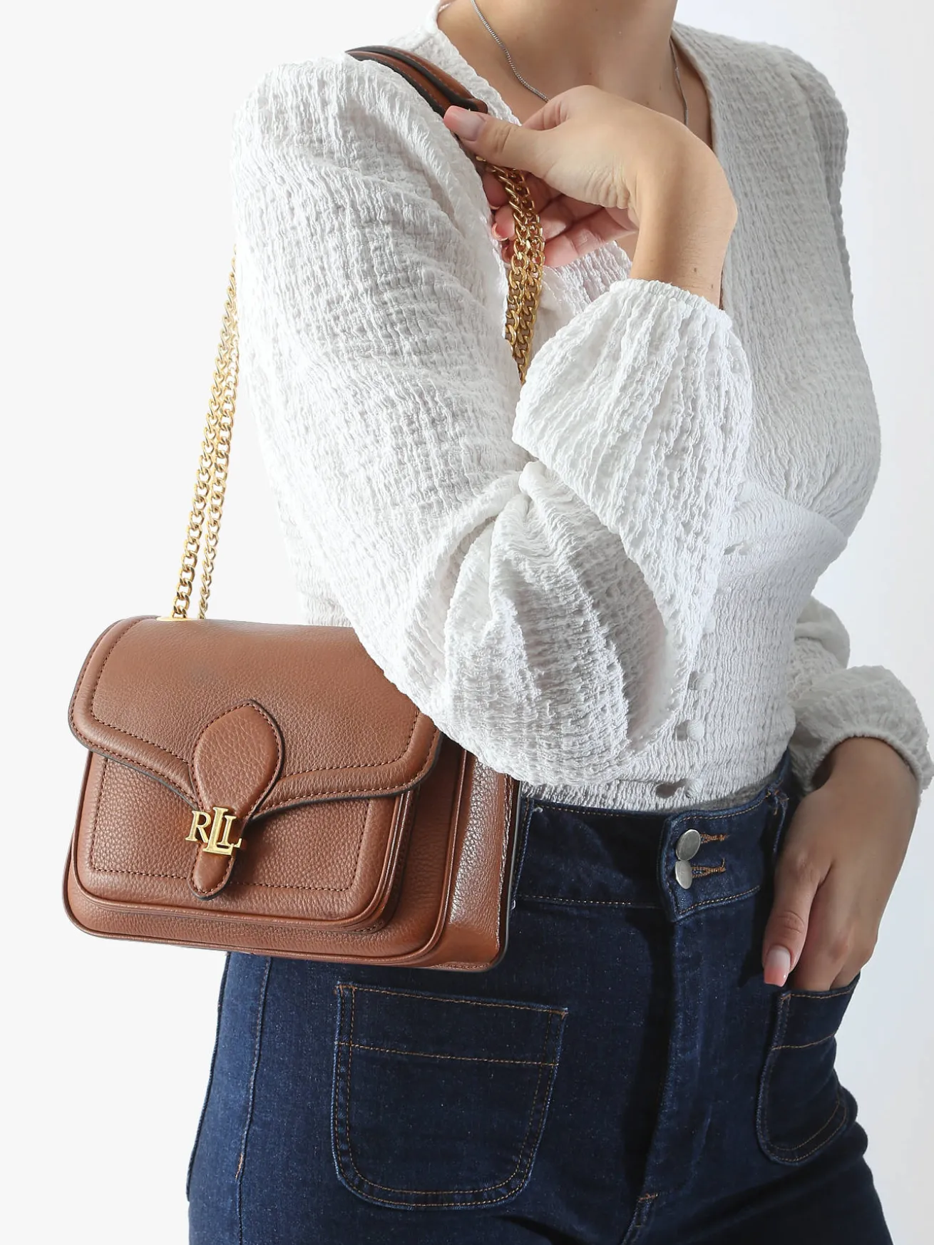 Sac bandoulière Bradley cuir LAUREN RALPH LAUREN