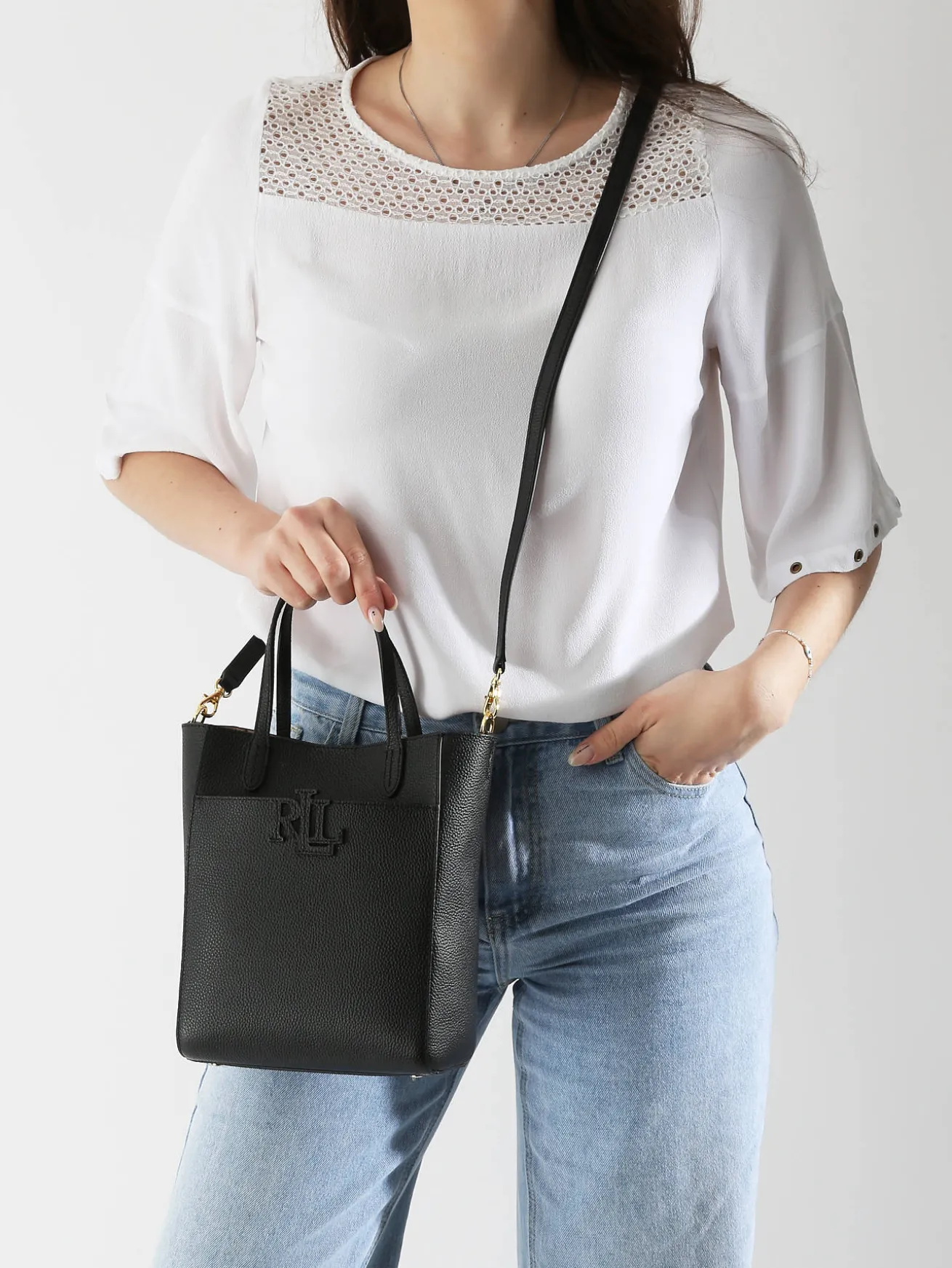 Sac bandoulière Cameryn cuir LAUREN RALPH LAUREN