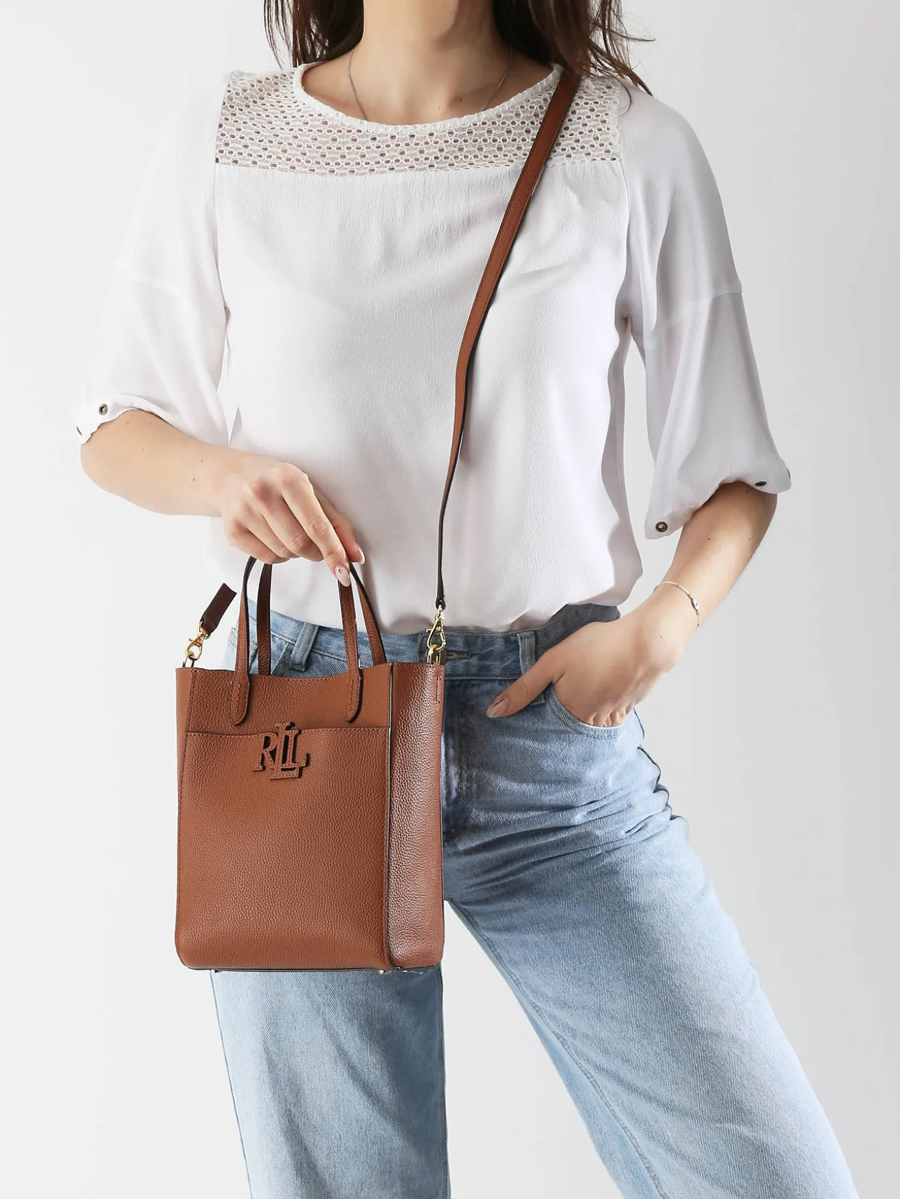 Sac bandoulière Cameryn cuir LAUREN RALPH LAUREN