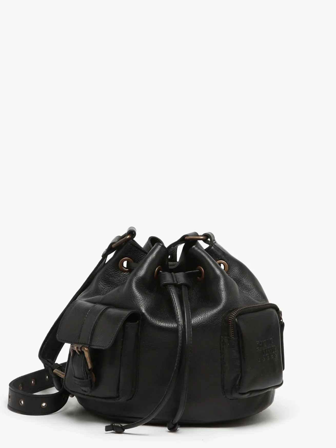 Sac bandoulière Cargo cuir BASILIC PEPPER
