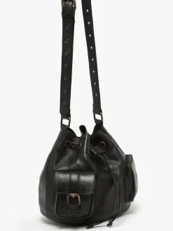 Sac bandoulière Cargo cuir BASILIC PEPPER