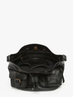 Sac bandoulière Cargo cuir BASILIC PEPPER
