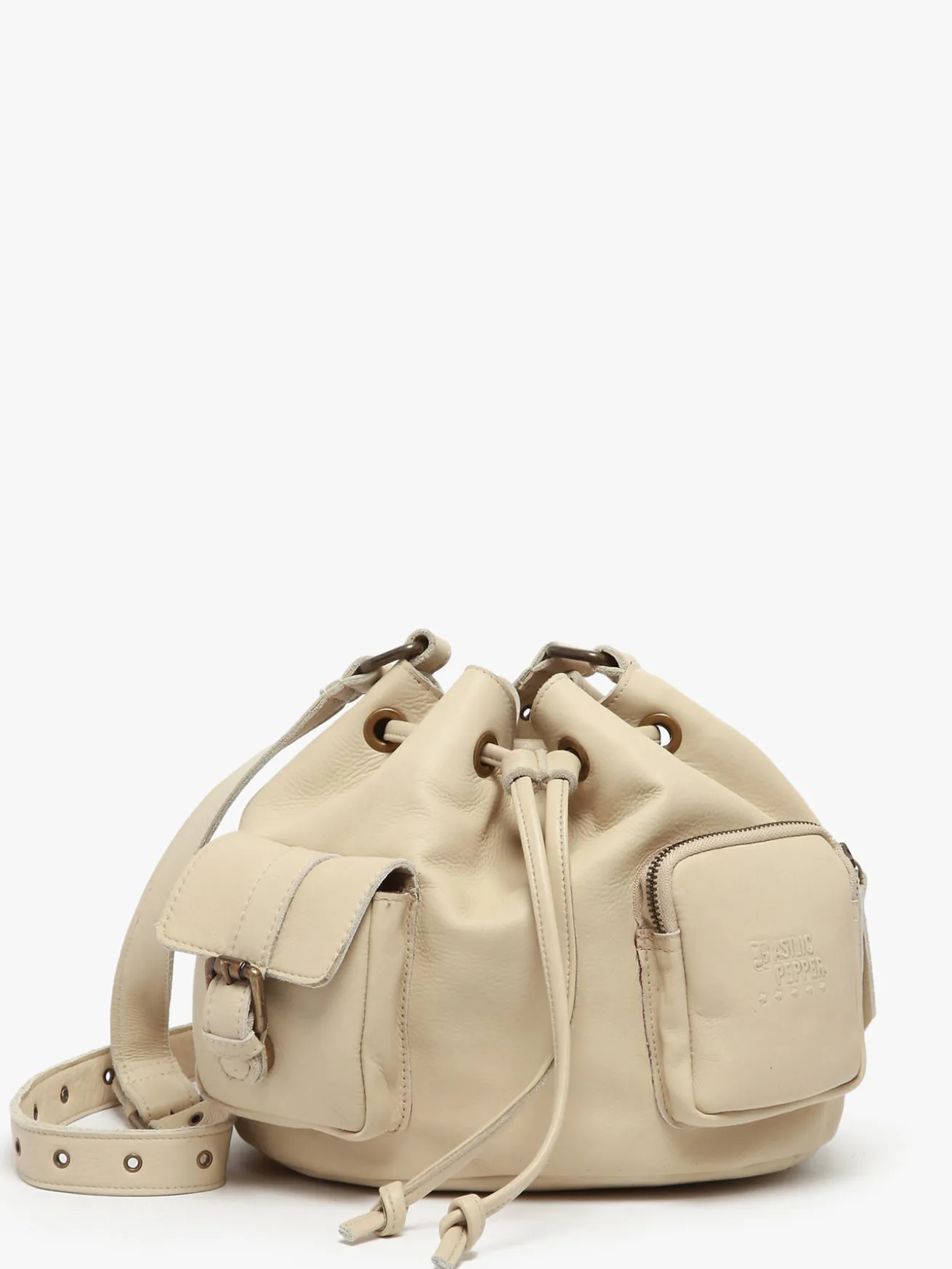Sac bandoulière Cargo cuir BASILIC PEPPER