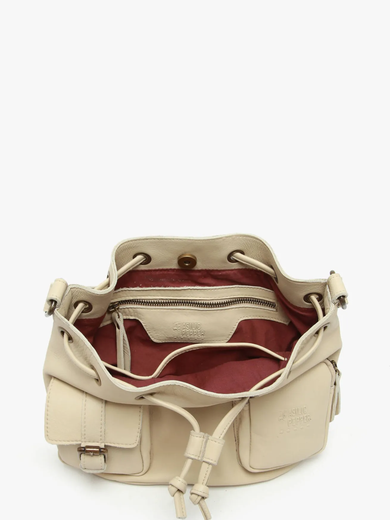 Sac bandoulière Cargo cuir BASILIC PEPPER