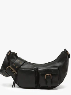 Sac bandoulière Cargo cuir BASILIC PEPPER