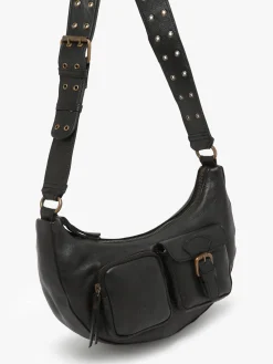 Sac bandoulière Cargo cuir BASILIC PEPPER