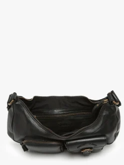 Sac bandoulière Cargo cuir BASILIC PEPPER