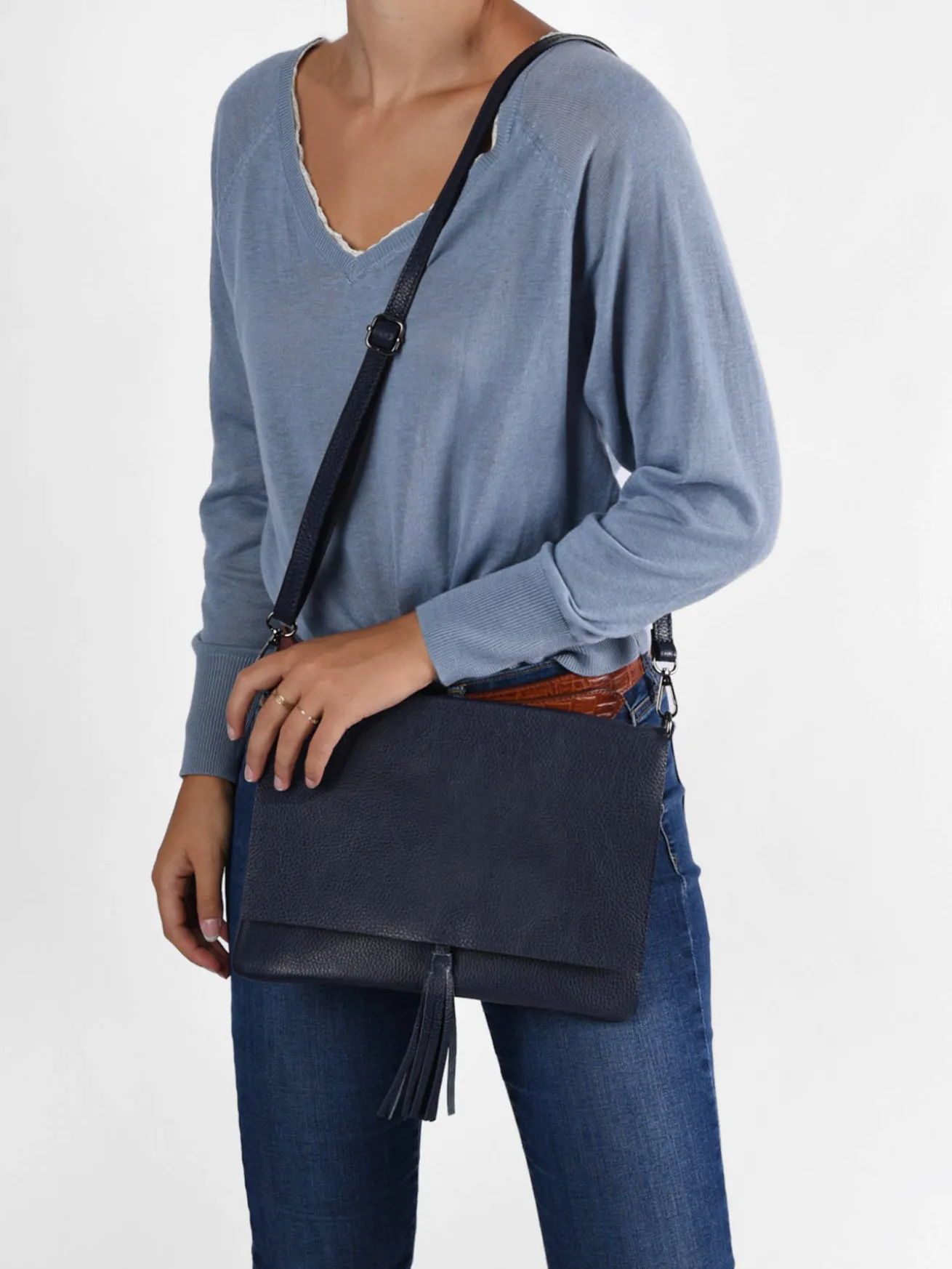 Sac bandoulière Caviar cuir MILANO