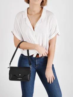 Sac bandoulière City flore cuir LANCASTER