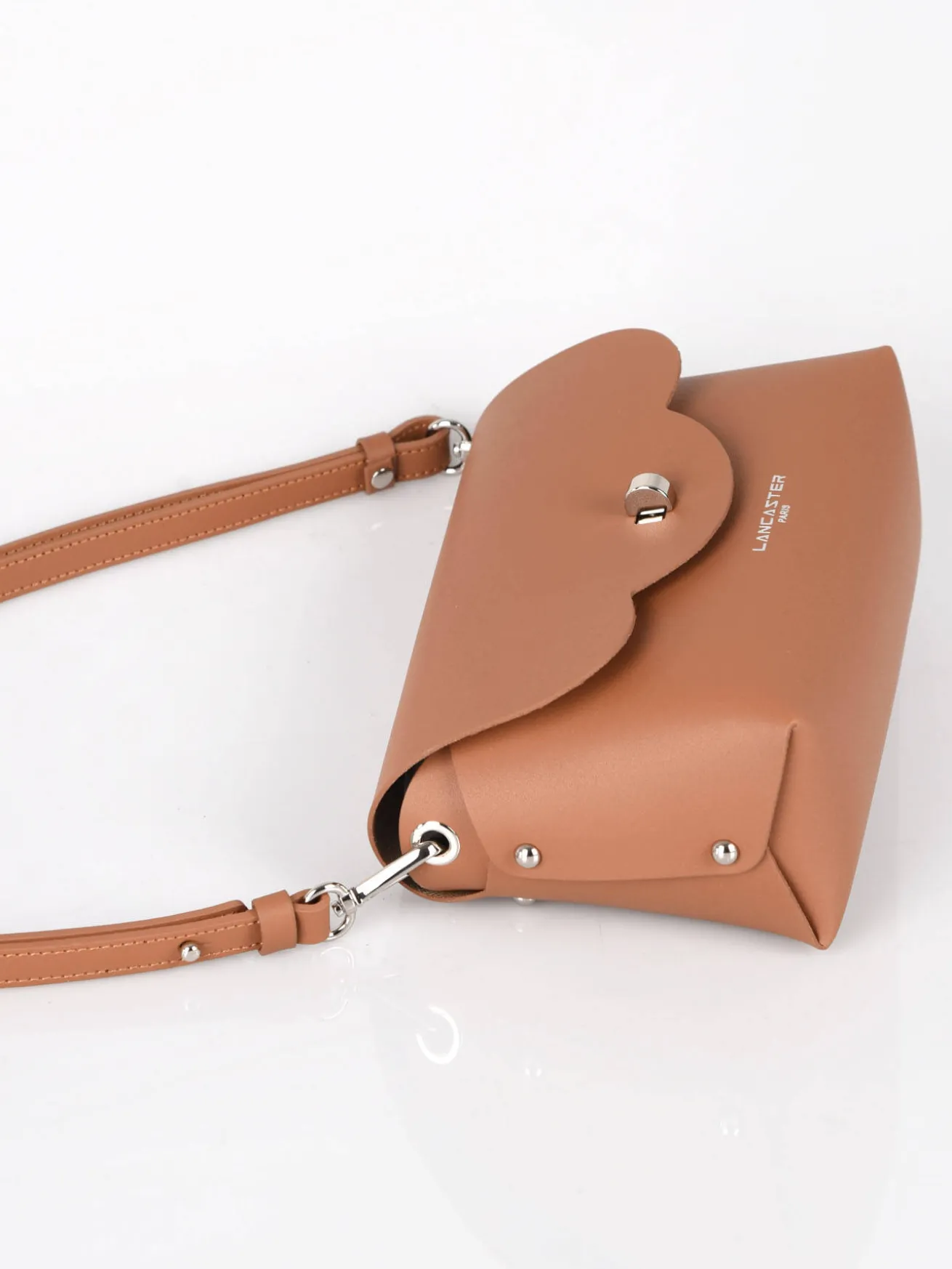 Sac bandoulière City flore cuir LANCASTER
