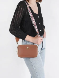 Sac bandoulière City philos cuir LANCASTER