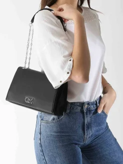 Sac bandoulière Ck chain polyester recyclé CALVIN KLEIN JEANS