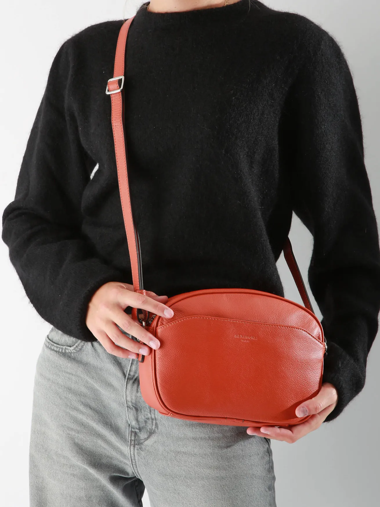 Sac bandoulière Confort cuir HEXAGONA