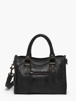 Sac bandoulière Cow cuir BASILIC PEPPER