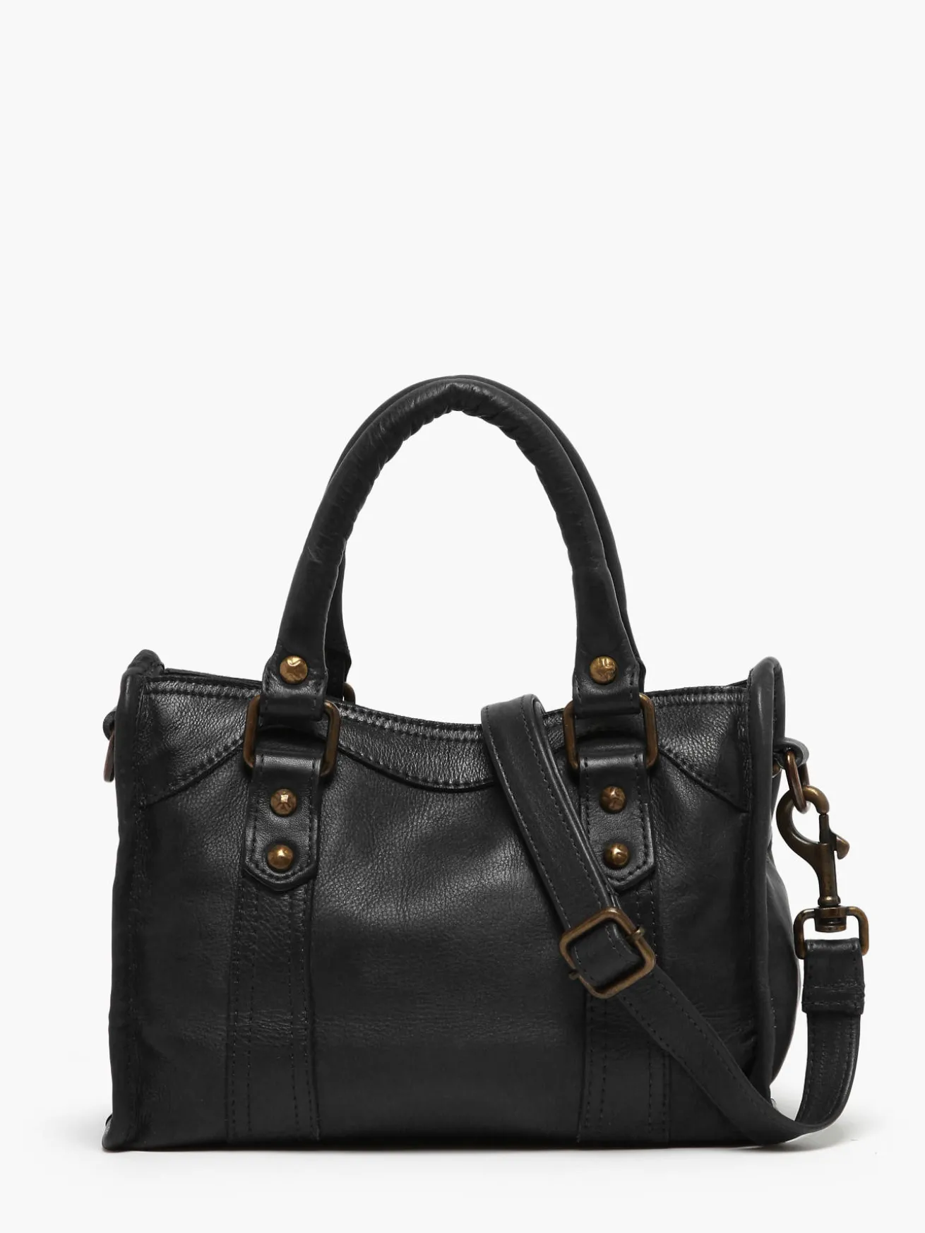 Sac bandoulière Cow cuir BASILIC PEPPER