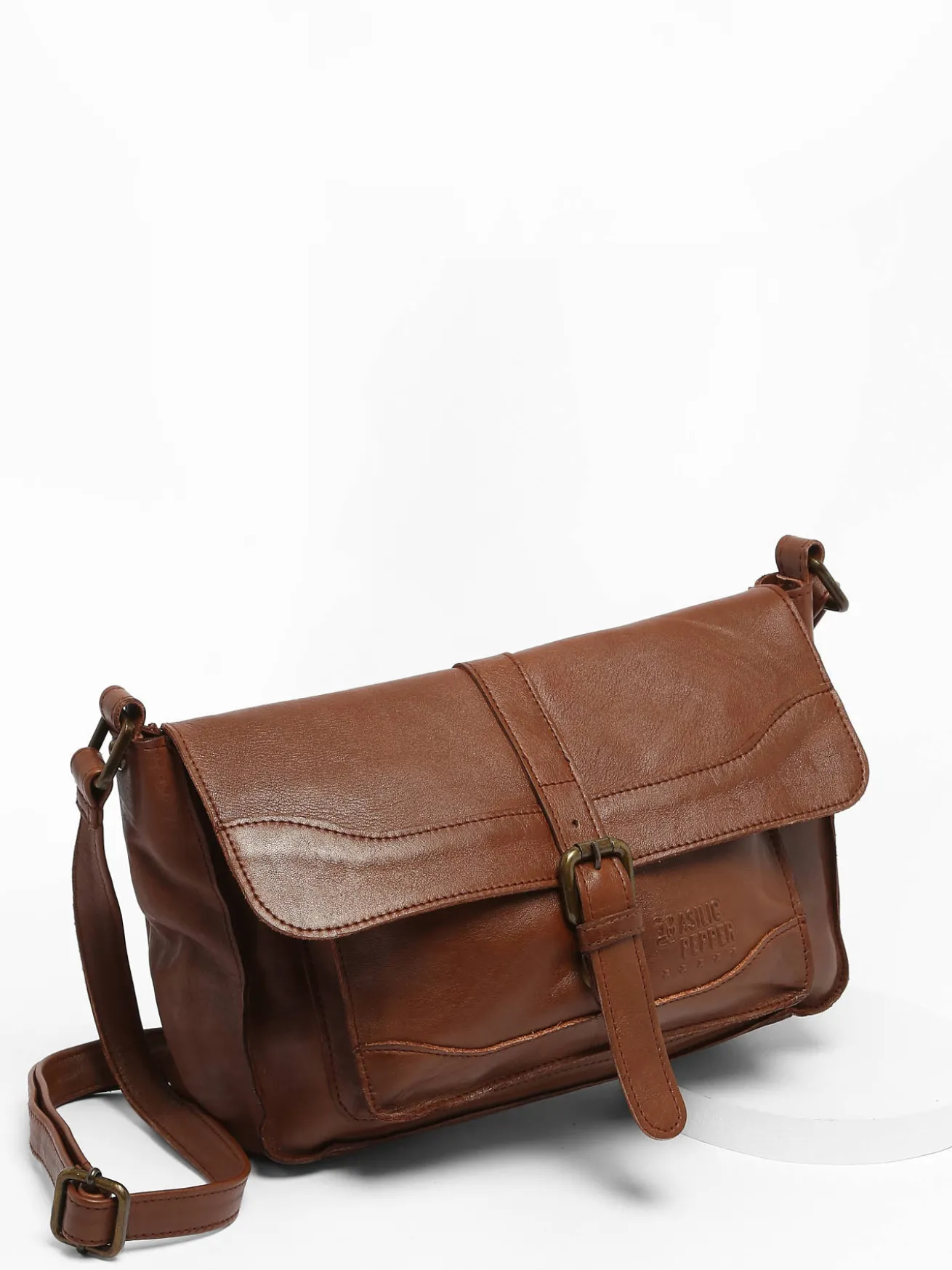 Sac bandoulière Cow cuir BASILIC PEPPER