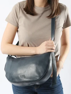 Sac bandoulière Cow cuir BASILIC PEPPER